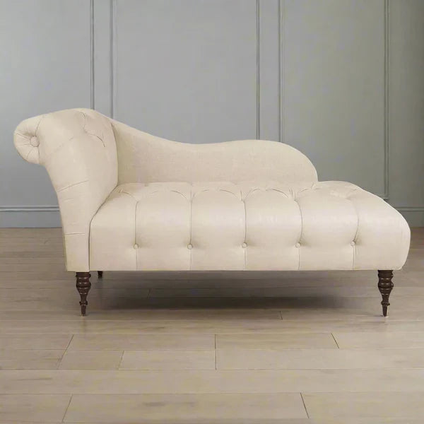 Chaise longue Swedish wood 160x85 cm - Beige - SBF157