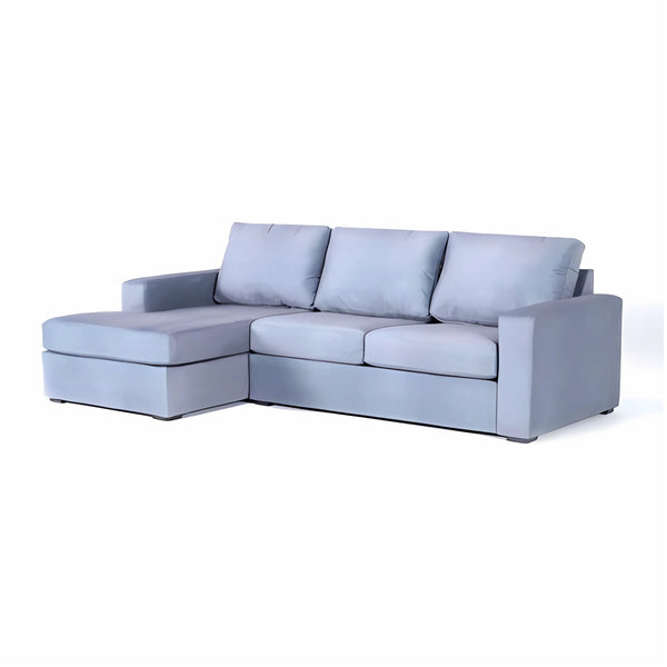 Corner L-Shaped Swedish Wood 166x272 cm - Grey - INHOU101
