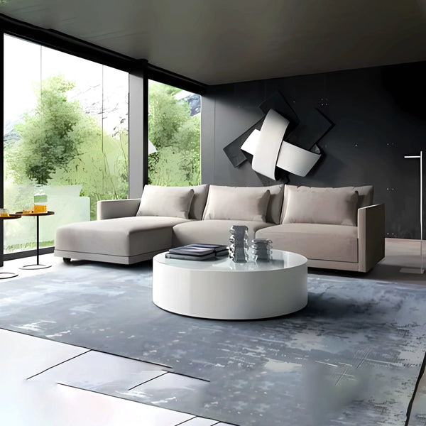 Corner L-Shaped Swedish Wood 150x300 cm - Grey - VIBSOF06