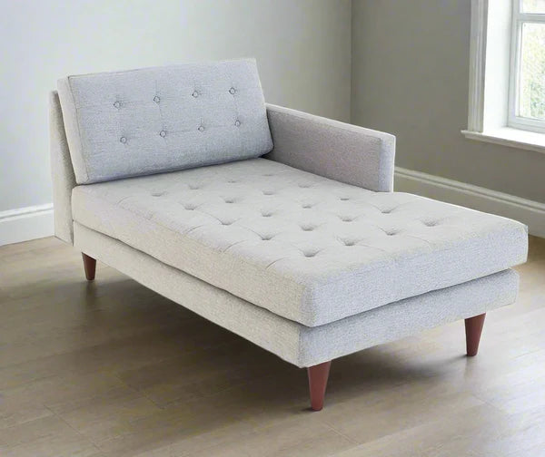 Chaise longue Swedish wood 180x85 cm - Grey - FUD113
