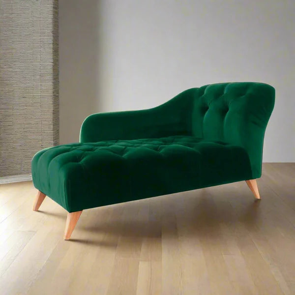 Chaise longue Swedish wood 160x85 cm - Olive - WS107