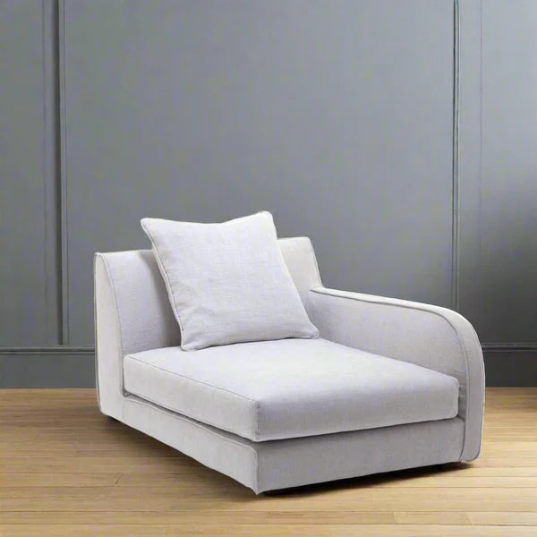 Chaise longue Swedish wood 180x85 cm - Grey - WS180