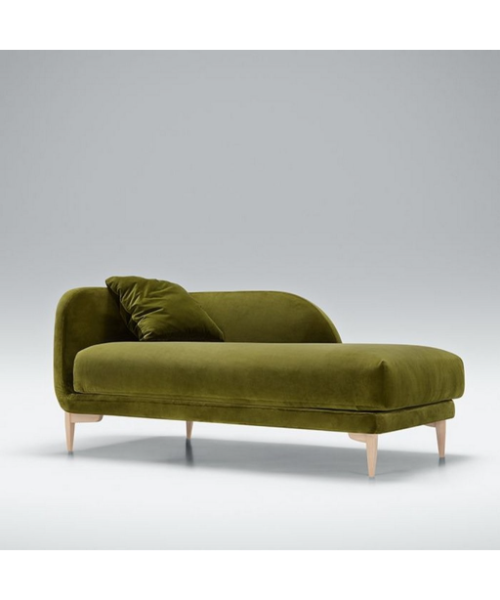 Chaise longue Swedish wood 180x85 cm - Green - SED.FU.2009